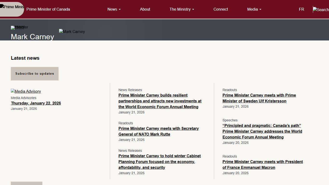 Mark Carney - Prime Minister of Canada | Prime Minister of Canada